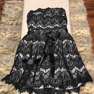 Black lace dress